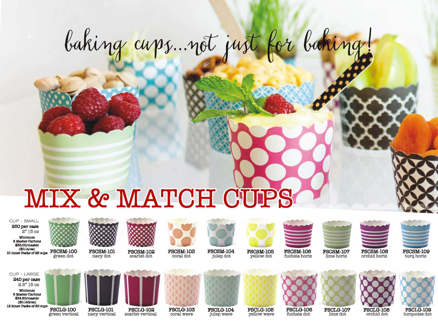 Free Standing Baking Cups